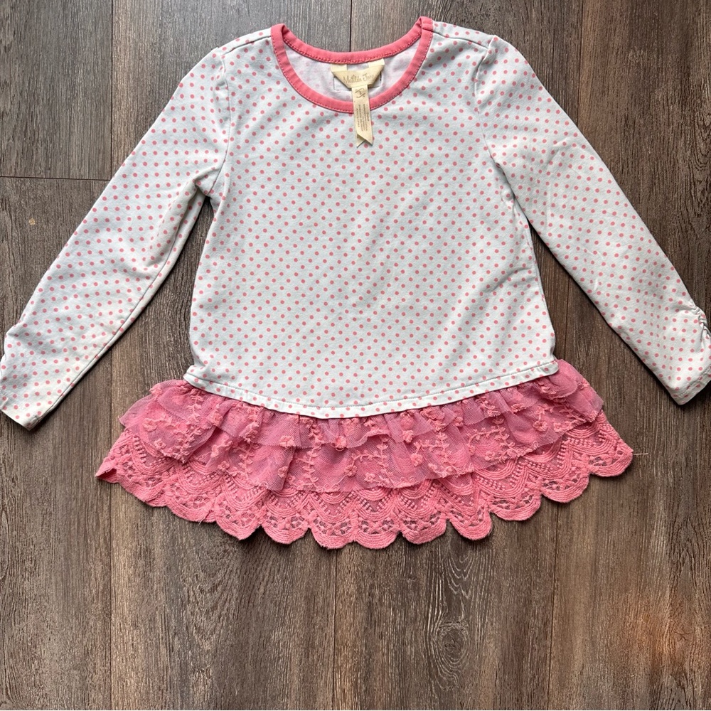 Matilda Jane Long Sleeve Lace Ruffle Top